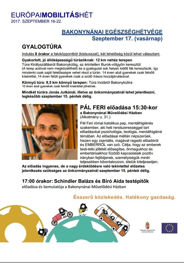 Az egészségnap plakátja