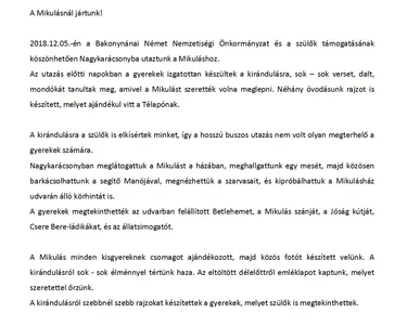 2018 A Mikulásnál jártunk!