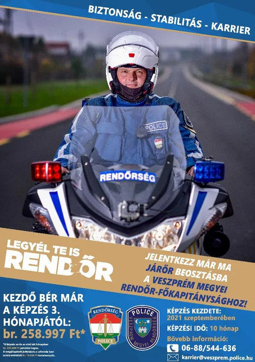 'Légy Te is rendőr' cikk borítóképe