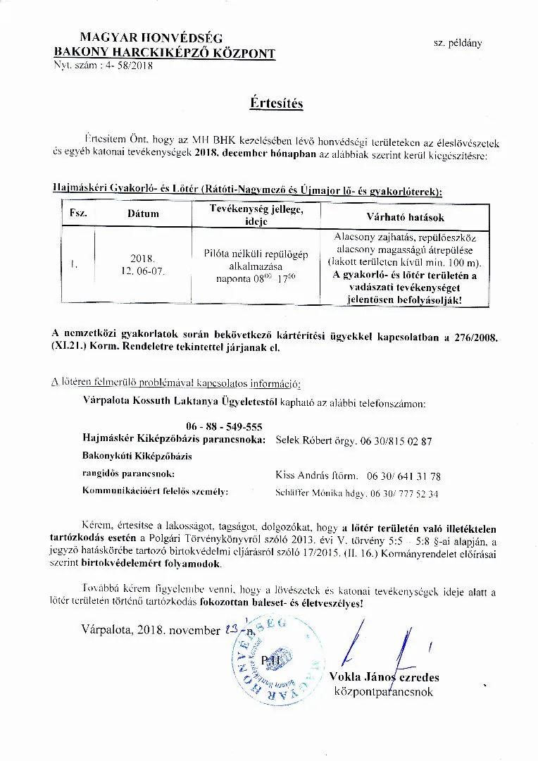 Frissítés 2018.11.26.: