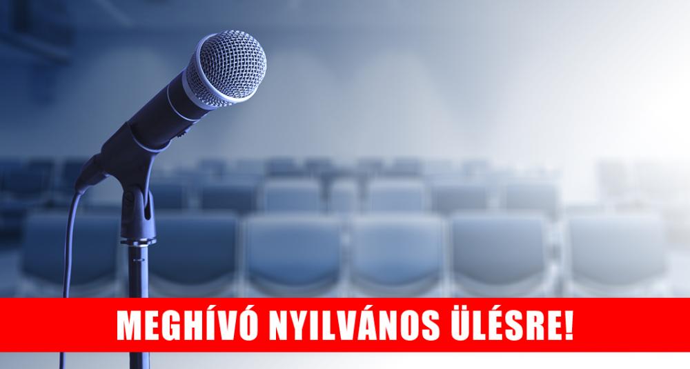 Nyilvános képviselő-testületi ülés